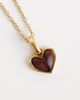 Abbott Lyon Abbott Lyon tigers eye heart pendant necklace in 18k plated stainless steel in gold - 3