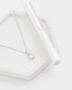 Abbott Lyon Abbott Lyon white quartz cushion pendant necklace in silver plated stainless steel - 2