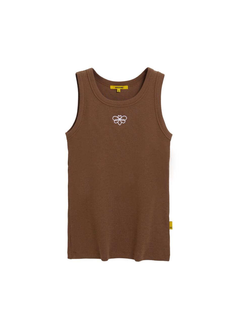 ABEEHUMS BIBI Essential Tank Top (ABH355-105) [Brown]