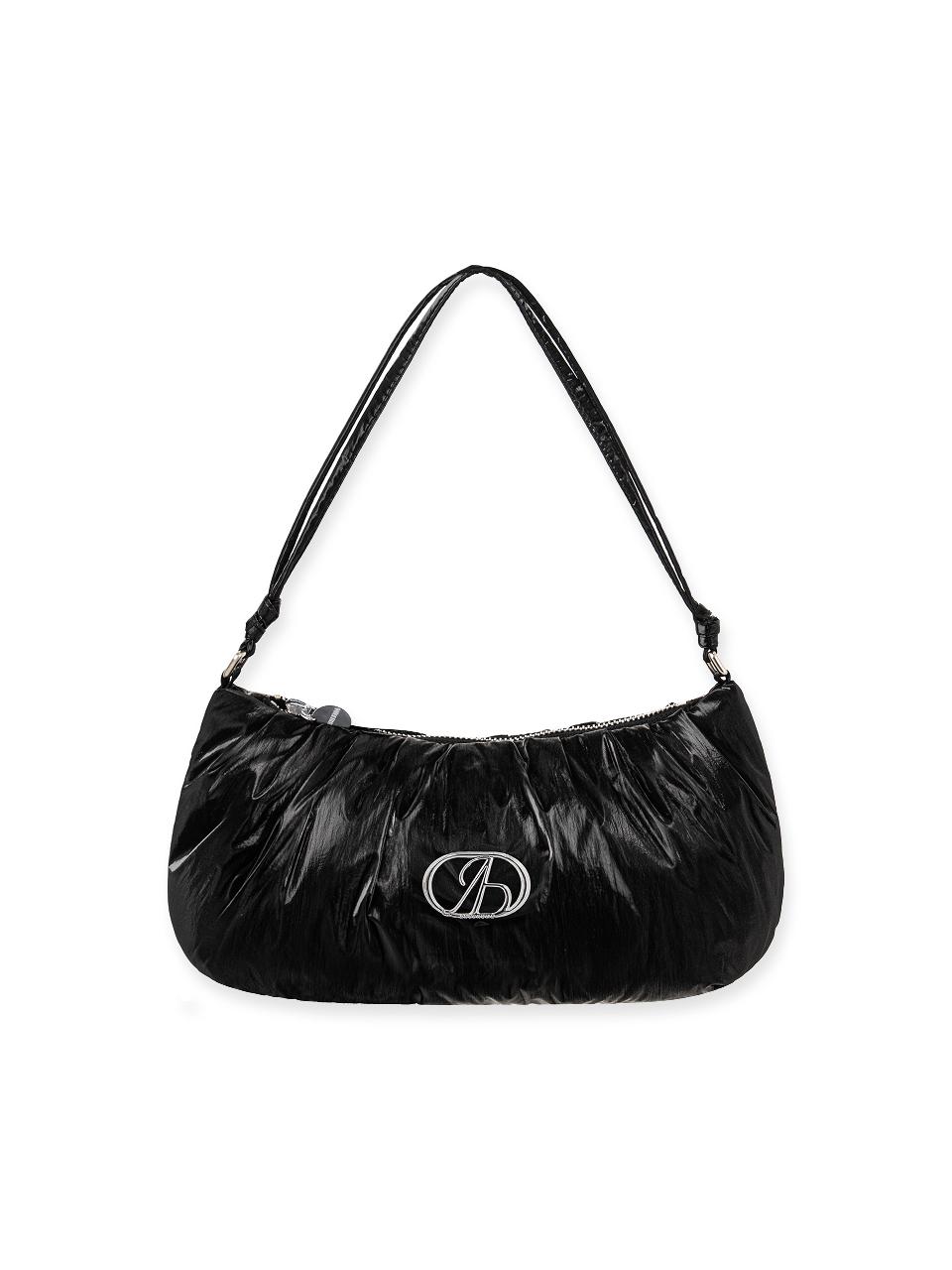 ABEEHUMS Glossy Micro Tote Bag (ABH348-706) [Black]