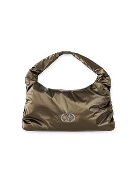 ABEEHUMS Glossy Mini Tote Bag (ABH348-702) [Khaki]