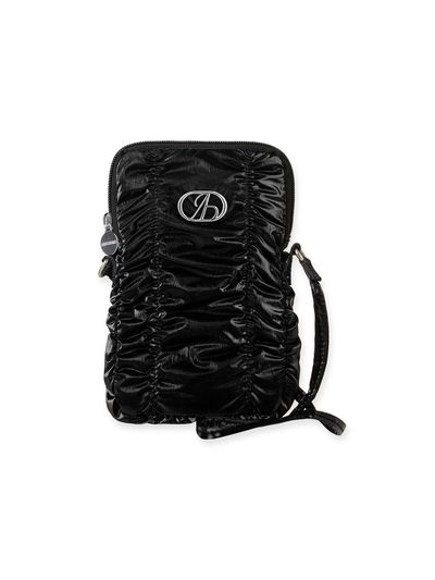 ABEEHUMS Glossy Phone Cross Bag (ABH348-709) [Black]