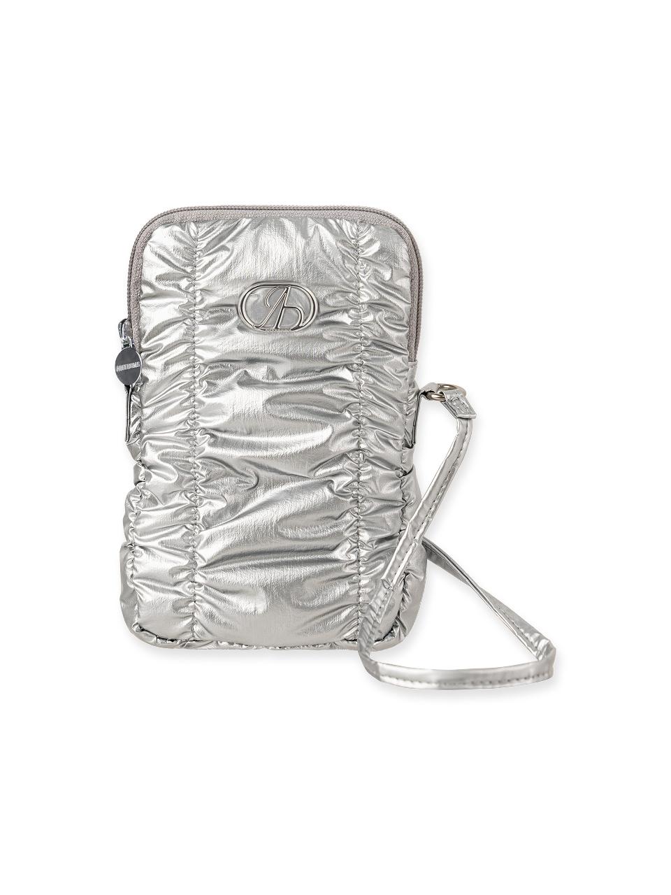 ABEEHUMS Glossy Phone Cross Bag (ABH348-709) [Silver]