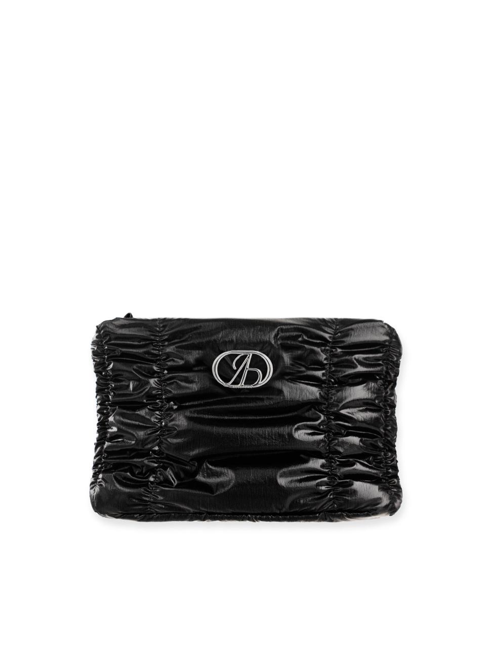 ABEEHUMS Glossy Pouch (ABH348-501) [Black]