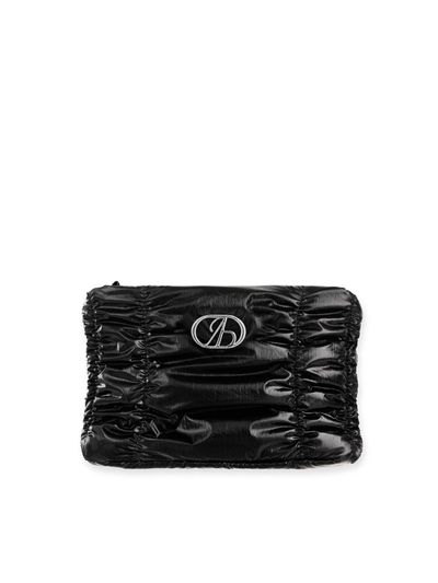 ABEEHUMS Glossy Pouch (ABH348-501) [Black]