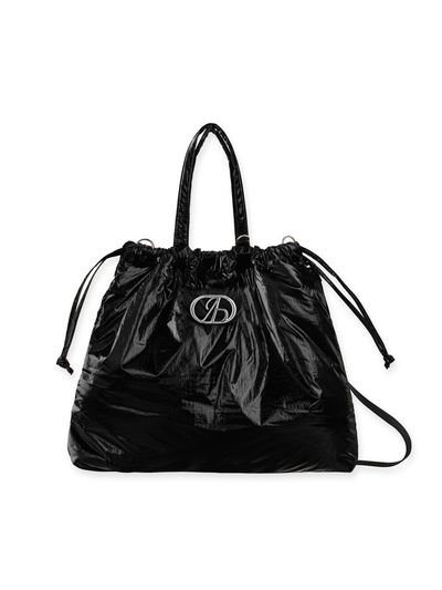 ABEEHUMS Glossy String 2way Bag (ABH348-701) [Black]