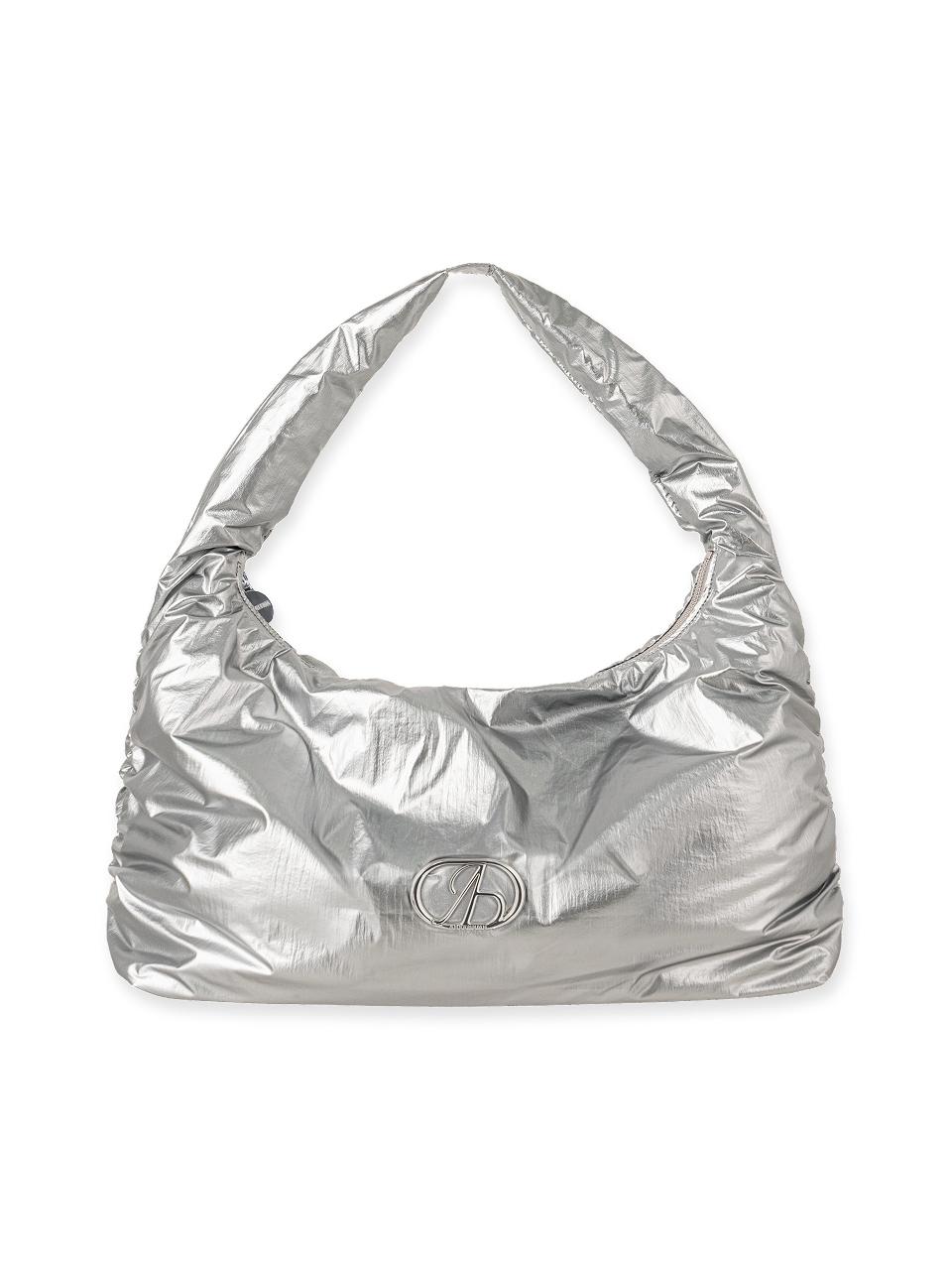 ABEEHUMS Glossy Tote Bag (ABH348-703) [Silver]