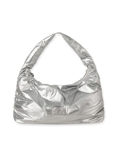 ABEEHUMS Glossy Tote Bag (ABH348-703) [Silver]