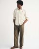 Abercrombie & Fitch Abercrombie & Fitch 100% linen long sleeve shirt in blue yellow stripes - 2