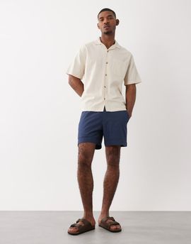 Abercrombie & Fitch Abercrombie & Fitch 6 inch pull on shorts in dark blue stripes