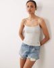 Abercrombie & Fitch Abercrombie & Fitch 90s cami top with built in bra in heather gray-Brown - 1