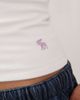Abercrombie & Fitch Abercrombie & Fitch 90s cami top with built in bra in white - 3
