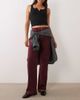 Abercrombie & Fitch Abercrombie & Fitch 90s relaxed straight leg jeans in burgundy-RED - 1