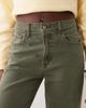 Abercrombie & Fitch Abercrombie & Fitch 90s relaxed straight leg jeans in khaki-green wash - 3
