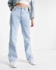 Abercrombie & Fitch Abercrombie & Fitch 90's relaxed straight leg jeans in light wash-Blue - 3
