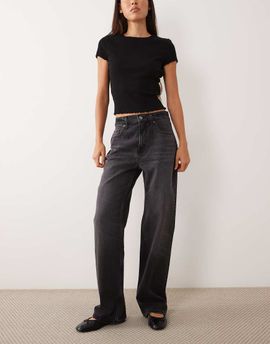 Abercrombie & Fitch Abercrombie & Fitch 90s relaxed straight leg jeans in washed black