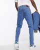 Abercrombie & Fitch Abercrombie & Fitch 90s straight fit no dry jeans in mid wash-Blue - 2
