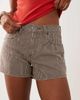 Abercrombie & Fitch Abercrombie & Fitch A-line denim shorts in brown pinstripe - 3