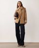 Abercrombie & Fitch Abercrombie & Fitch a line cropped trench coat with scarf detail in camel-Neutral - 1