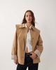 Abercrombie & Fitch Abercrombie & Fitch a line cropped trench coat with scarf detail in camel-Neutral - 2