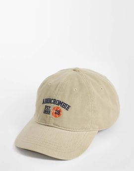 Abercrombie & Fitch Abercrombie & Fitch archive logo cap in beige-Blue