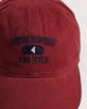 Abercrombie & Fitch Abercrombie & Fitch archive logo cap in dark washed red - 3