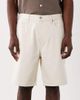 Abercrombie & Fitch Abercrombie & Fitch baggy denim carpenter jorts in cream-White - 3