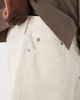 Abercrombie & Fitch Abercrombie & Fitch baggy denim carpenter jorts in cream-White - 4