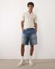Abercrombie & Fitch Abercrombie & Fitch baggy denim carpenter jorts in indigo blue - 1