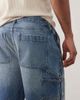 Abercrombie & Fitch Abercrombie & Fitch baggy denim carpenter jorts in indigo blue - 4