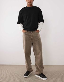 Abercrombie & Fitch Abercrombie & Fitch baggy fit jeans in brown