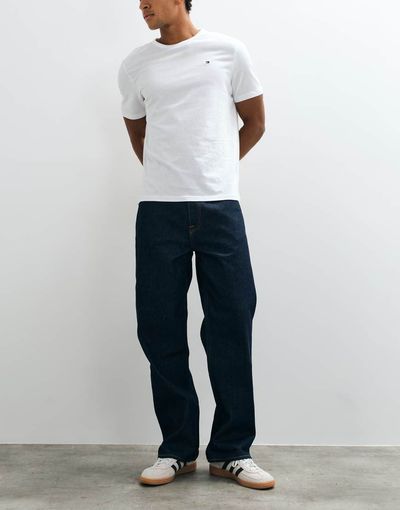 Abercrombie & Fitch Abercrombie & Fitch baggy fit jeans in dark blue wash