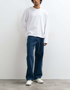 Abercrombie & Fitch Abercrombie & Fitch baggy fit jeans in vintage dark blue wash