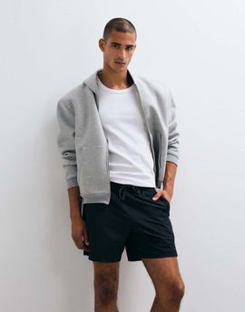 Abercrombie & Fitch Abercrombie & Fitch baggy mesh shorts in black