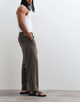 Abercrombie & Fitch Abercrombie & Fitch baggy tailored pants in brown