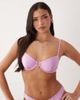 Abercrombie & Fitch Abercrombie & Fitch balconette bikini top with starfish pendant in lilac, part of a set-Purple - 2