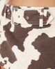 Abercrombie & Fitch Abercrombie & Fitch belted denim mini skort in cow print-Neutral - 3