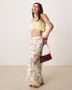Abercrombie & Fitch Abercrombie & Fitch bias cut maxi skirt in vacation scarf print-Multi - 1