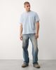 Abercrombie & Fitch Abercrombie & Fitch boxy short sleeve italic logo T-shirt in baby blue - 2