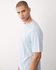 Abercrombie & Fitch Abercrombie & Fitch boxy short sleeve italic logo T-shirt in baby blue - 3
