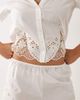 Abercrombie & Fitch Abercrombie & Fitch bridal floaty pajama shorts in white - part of a set - 4