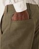 Abercrombie & Fitch Abercrombie & Fitch classic linen blend suit pants in olive green - part of a set - 3