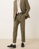 Abercrombie & Fitch Abercrombie & Fitch classic linen blend suit pants in olive green - part of a set - 4