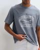 Abercrombie & Fitch Abercrombie & Fitch collegiate graphic heavyweight t-shirt in washed blue - 3