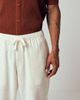 Abercrombie & Fitch Abercrombie & Fitch cotton-linen mix baggy fit rustic pants in white - 2