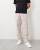 Abercrombie & Fitch Abercrombie & Fitch cotton linen blend relaxed straight fit smart pants in cream-Gray - 1