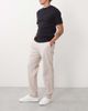 Abercrombie & Fitch Abercrombie & Fitch cotton linen blend relaxed straight fit smart pants in cream-Gray - 3