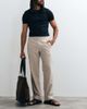 Abercrombie & Fitch Abercrombie & Fitch cotton linen mix relaxed fit pull on trouser in beige-Brown - 3