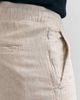 Abercrombie & Fitch Abercrombie & Fitch cotton linen mix relaxed fit pull on trouser in beige-Brown - 4