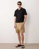 Abercrombie & Fitch Abercrombie & Fitch cotton linen mix short sleeve knit shirt in black - 2